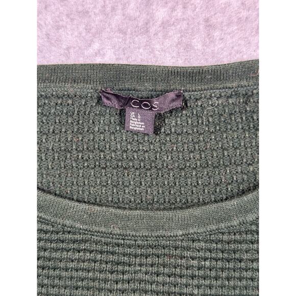 COS Sweater Women's Forest Green Size Large - Picture 3 of 4